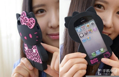 IPhone 5 casing, Leopard print iPhone 5 casing, iPhone 5 casing HelloKitty